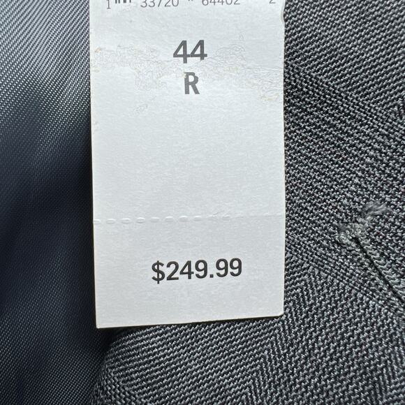 Banana Republic Men’s‎ Tailored Slim Fit Gray Plaid Suit Jacket Size 44R - Picture 6 of 9